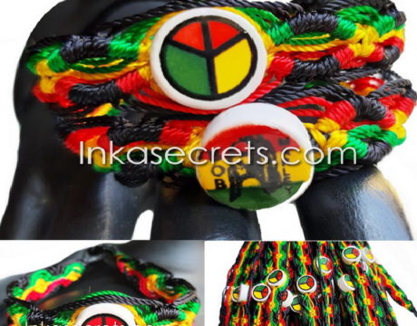 1000 Ceramic Beaded Rasta Friendship Bracelets