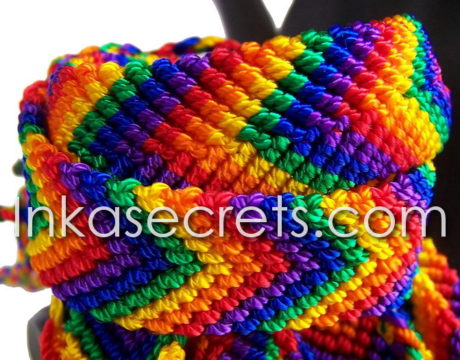 120 Rainbow Friendship Bracelets, Palm Tree