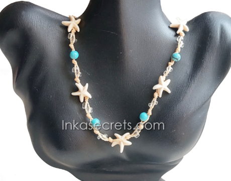 40 Peruvian Starfish Wax Cord Necklaces