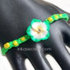 40 Friendship Bracelets with Green Flowers