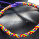 100 Rainbow Friendship Bracelets-Tube Style