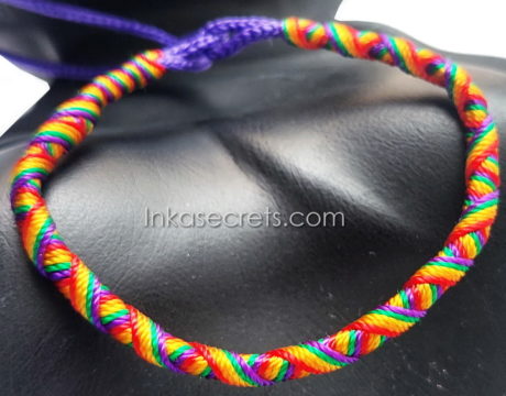 100 Rainbow Friendship Bracelets-Tube Style