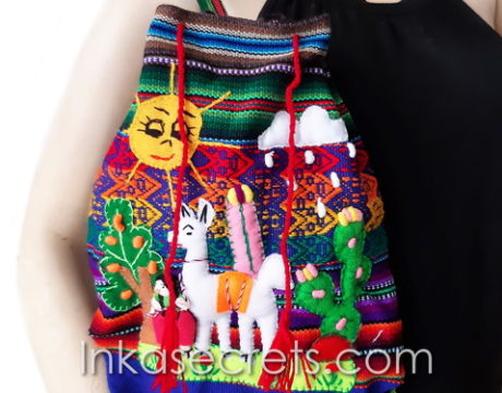 10 Handcrafted Arpillera Backpack for Kids