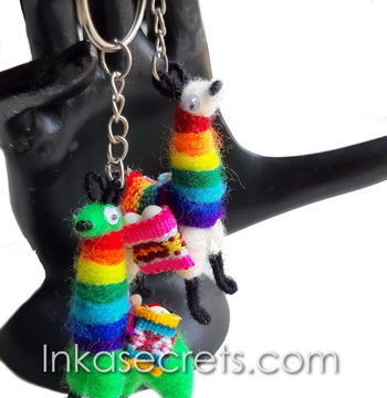 100 Rasta Llama Keychain from Peru