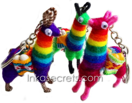 250 Rasta Llama Keychain from Peru