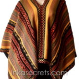 2 Peruvian Traditional Wool Blend Poncho