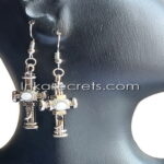 80 Peruvian Cross Earrings with Murano Glass