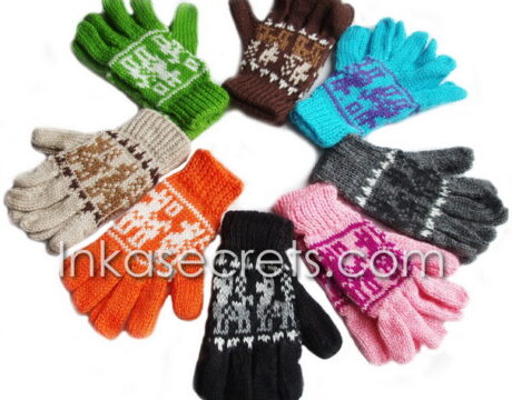 50 Children’s Alpaca Blend Knit Gloves