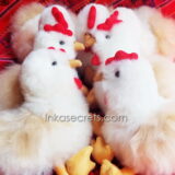 10 Chicken Stuffed Animal with Alpaca Fur