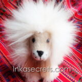 10 Lion Stuffed Animal with Alpaca Fur