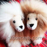 25 Lion Stuffed Animal with Alpaca Fur
