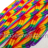 1000 Rainbow Zigzag Friendship Bracelets 1000 Rainbow Zigzag Friendship Bracelets