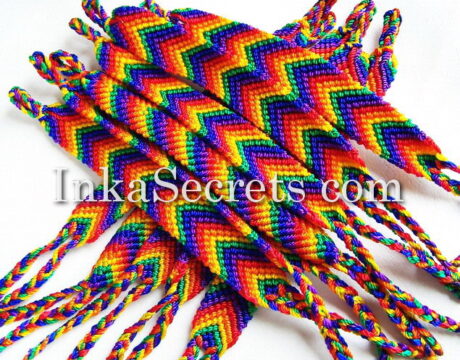 500 Rainbow Friendship Bracelets,Tube Style
