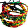 500 Rasta Friendship Bracelets, criss cross style