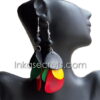 50 Rasta Tagua Cluster Earrings