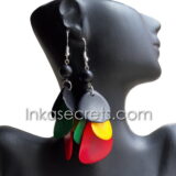 50 Rasta Tagua Cluster Earrings 50 Rasta Tagua Cluster Earrings