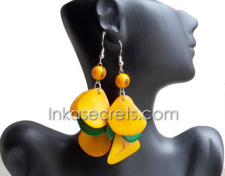 50 Brazil Tagua Cluster Earrings 50 Brazil Tagua Cluster Earrings