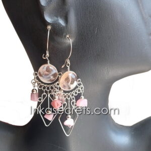 Lot of 25 Peruvian Alpaca Alloy Earrings with Murano Glass