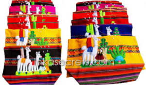 Handcrafted Peruvian Arpillera Backpack, 10 to 50 pcs
