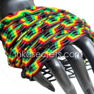 Lot of 50 Peruvian Zigzag Rasta Friendship Bracelets