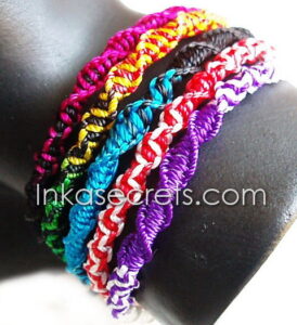 Peruvian Friendship Bracelets, Screw, 100 to 1000 pcs