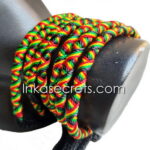 Peruvian Rasta Friendship Bracelets, Tube, 100 to 1000 pcs