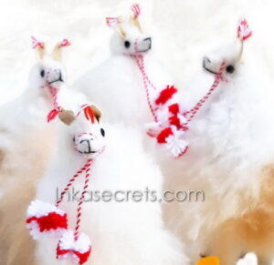 Lot of 12 Peruvian Llama Stuffed Animal Made with Alpaca Fur
