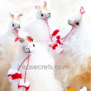 Lot of 12 Peruvian Llama Stuffed Animal Made with Alpaca Fur
