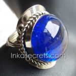 Peruvian Alpaca Alloy Ring with Gem Glass, 20 to 250 pcs