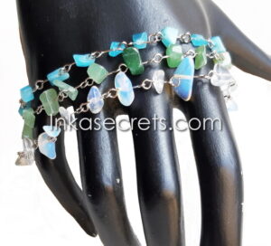 Natural Chip Semi-Precious Stone Bracelet, 25 to 250 pcs