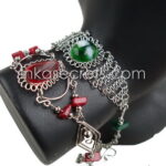 25 Alpaca Silver Bracelet with Murano Glass