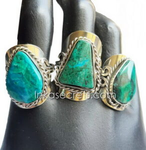 Alpaca Alloy Ring with Turquoise Semiprecious Stone