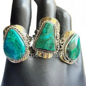 Alpaca Alloy Ring with Turquoise Semiprecious Stone
