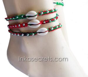 Rasta Style Seashell Friendship Anklet