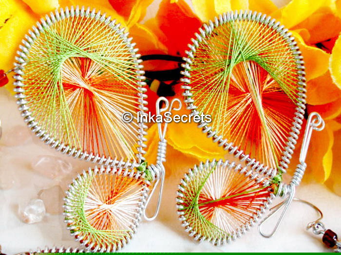 Peruvian Thread Butterfly Earrings