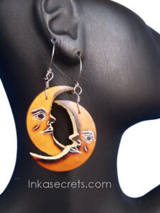 12 Pairs Hand-Carved Peruvian Gourd Earrings