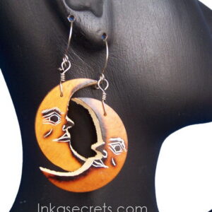 12 Pairs Hand-Carved Peruvian Gourd Earrings