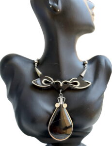 Bull’s Horn Medallion with Black Onyx