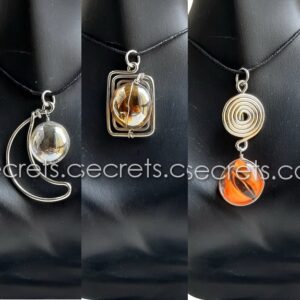 Peruvian Handmade Necklace with Gem Glass