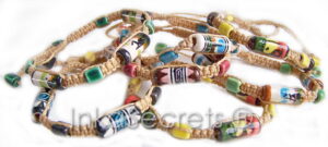 Peruvian Rope Ceramic Bead Bracelet