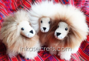 Lot of 05 Peruvian Alpaca Fur Lion