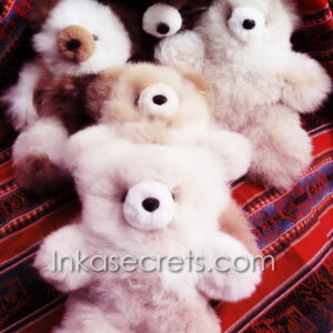 Lot of 10 Peruvian Baby Alpaca Teddy Bear 8″
