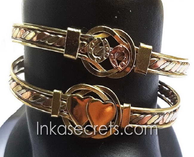 12 Peruvian Three Metals Bracelets
