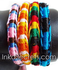Peruvian Fishbone Knot Friendship Bracelets, 100 to 500 Pcs.