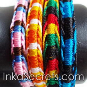 Lot of 50 Peruvian Fishbone Knot Friendship Bracelet