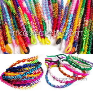 Peruvian Screw Friendship Bracelets, 1000 to 2500 Pcs.