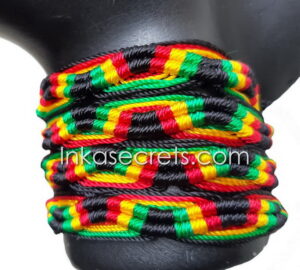 Peruvian Zigzag Rasta Friendship Bracelets, 100 to 500