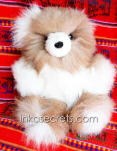 Lot of 02 Peruvian Baby Alpaca Teddy Bear 8″