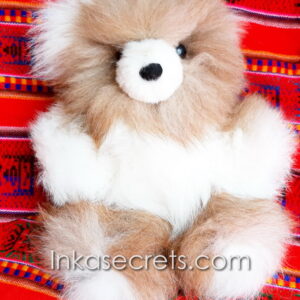 Lot of 02 Peruvian Baby Alpaca Teddy Bear 8″