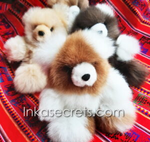 Lot of 04 Peruvian Baby Alpaca Teddy Bear 8″